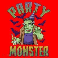 Funny Halloween Party Monster Frankenstein Santa Hat thumb 1