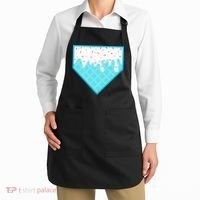 Funny Home Plate Drip Ice Cream Softball & Baseball Apron thumb 2