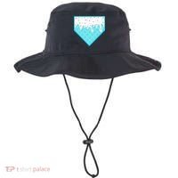 Funny Home Plate Drip Ice Cream Softball & Baseball Bucket Hat thumb 0