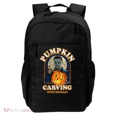 Funny Halloween Pumpkin Carving With Michael Backpack