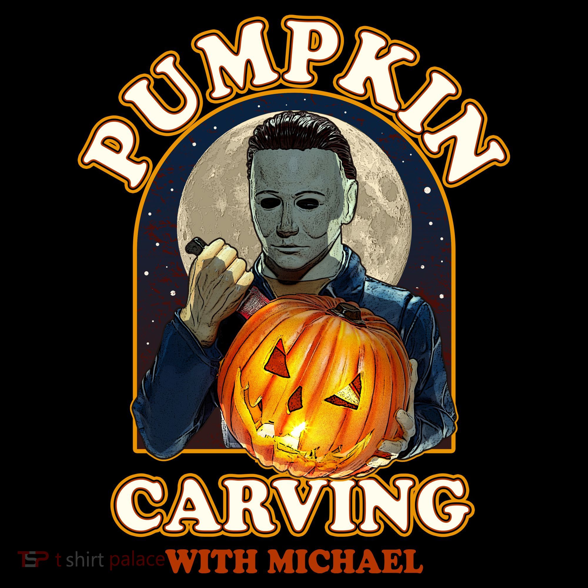 Funny Halloween Pumpkin Carving With Michael Coffee Mug