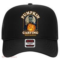 Funny Halloween Pumpkin Carving With Michael Hat thumb 0