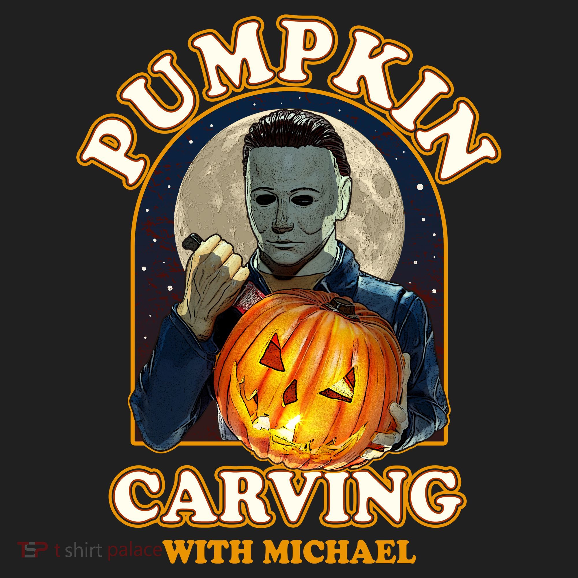 Funny Halloween Pumpkin Carving With Michael Hat