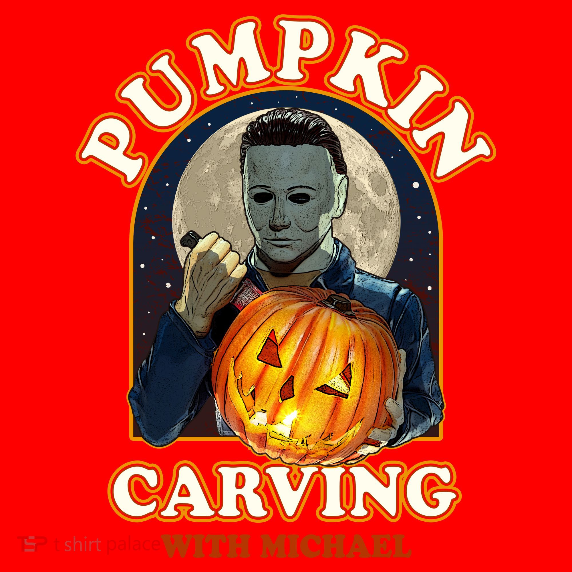 Funny Halloween Pumpkin Carving With Michael Santa Hat
