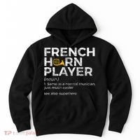French Horn Player Definition Funny French Horn Hoodie thumb 0