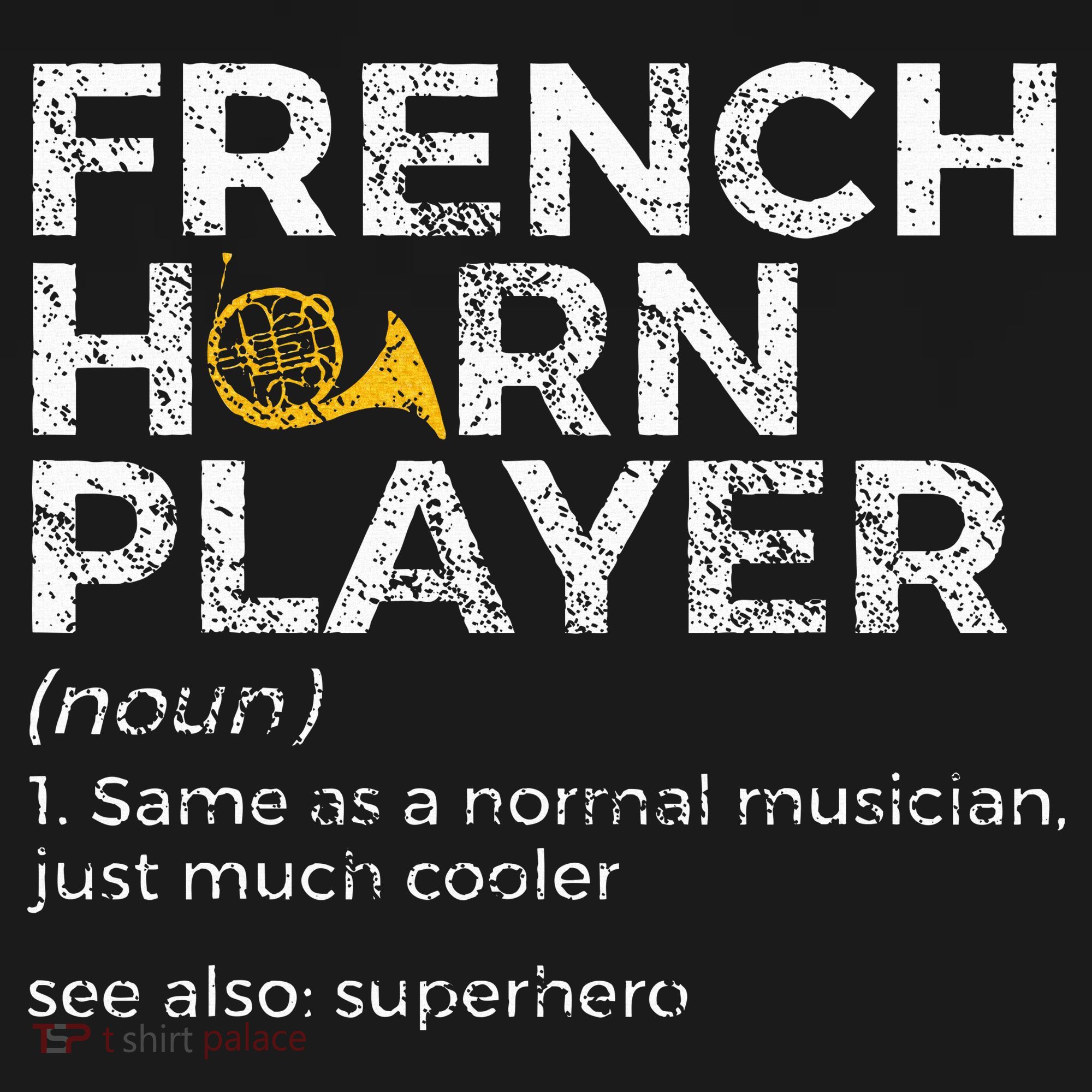 French Horn Player Definition Funny French Horn Sweatshirt