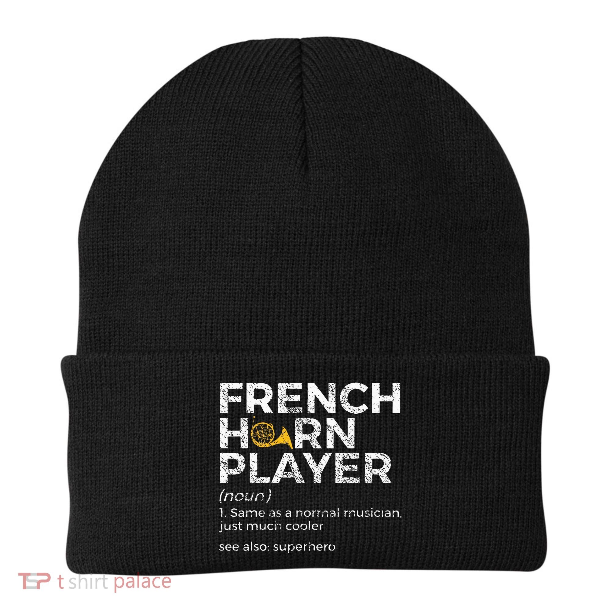 French Horn Player Definition Funny French Horn Beanie