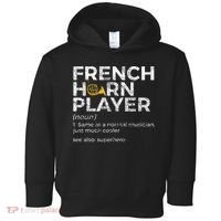 French Horn Player Definition Funny French Horn Toddler Hoodie thumb 0