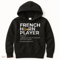 French Horn Player Definition Funny French Horn Kids Hoodie thumb 0