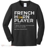 French Horn Player Definition Funny French Horn Kids Long Sleeve Shirt thumb 0