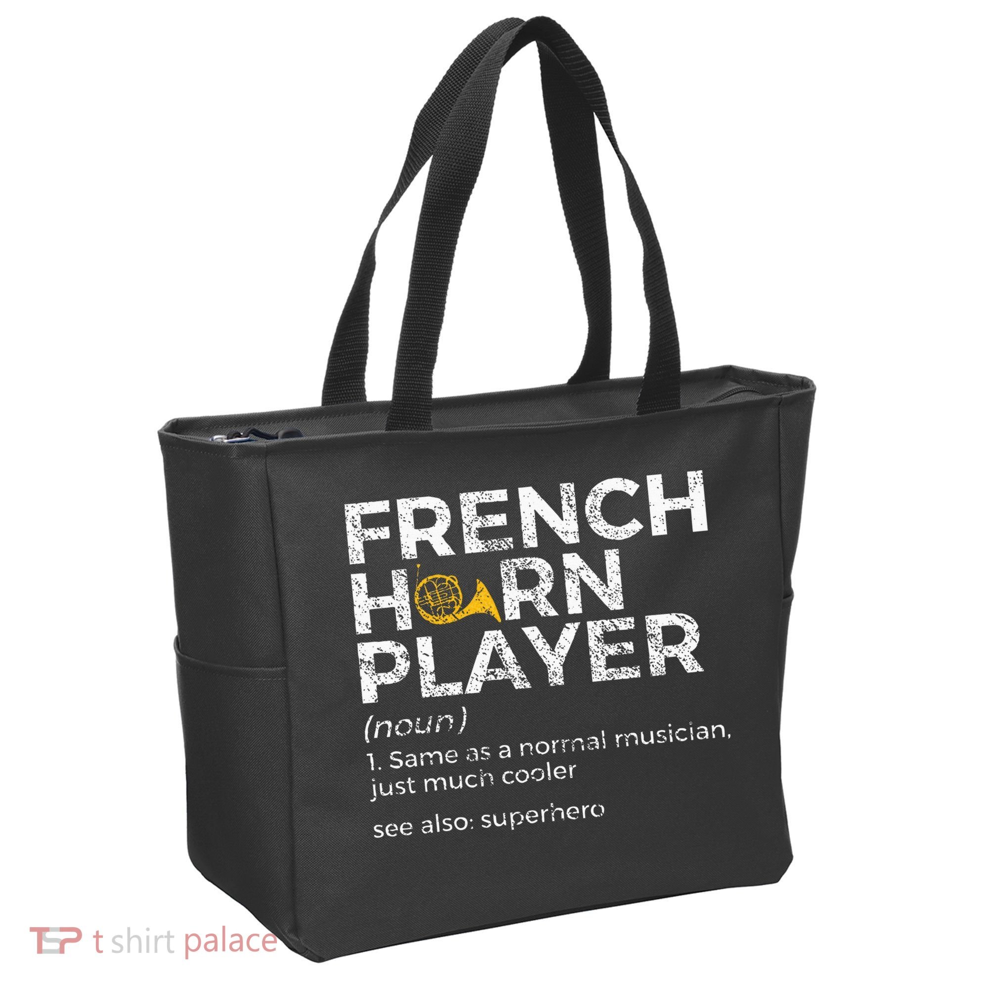 French Horn Player Definition Funny French Horn Tote Bag