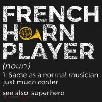 French Horn Player Definition Funny French Horn Tote Bag thumb 4