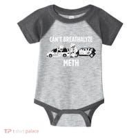 Funny Humor Quote Saying Can’T Breathalyze Meth Infant Baby Jersey Bodysuit thumb 0