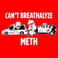 Funny Humor Quote Saying Can’T Breathalyze Meth Santa Hat thumb 1
