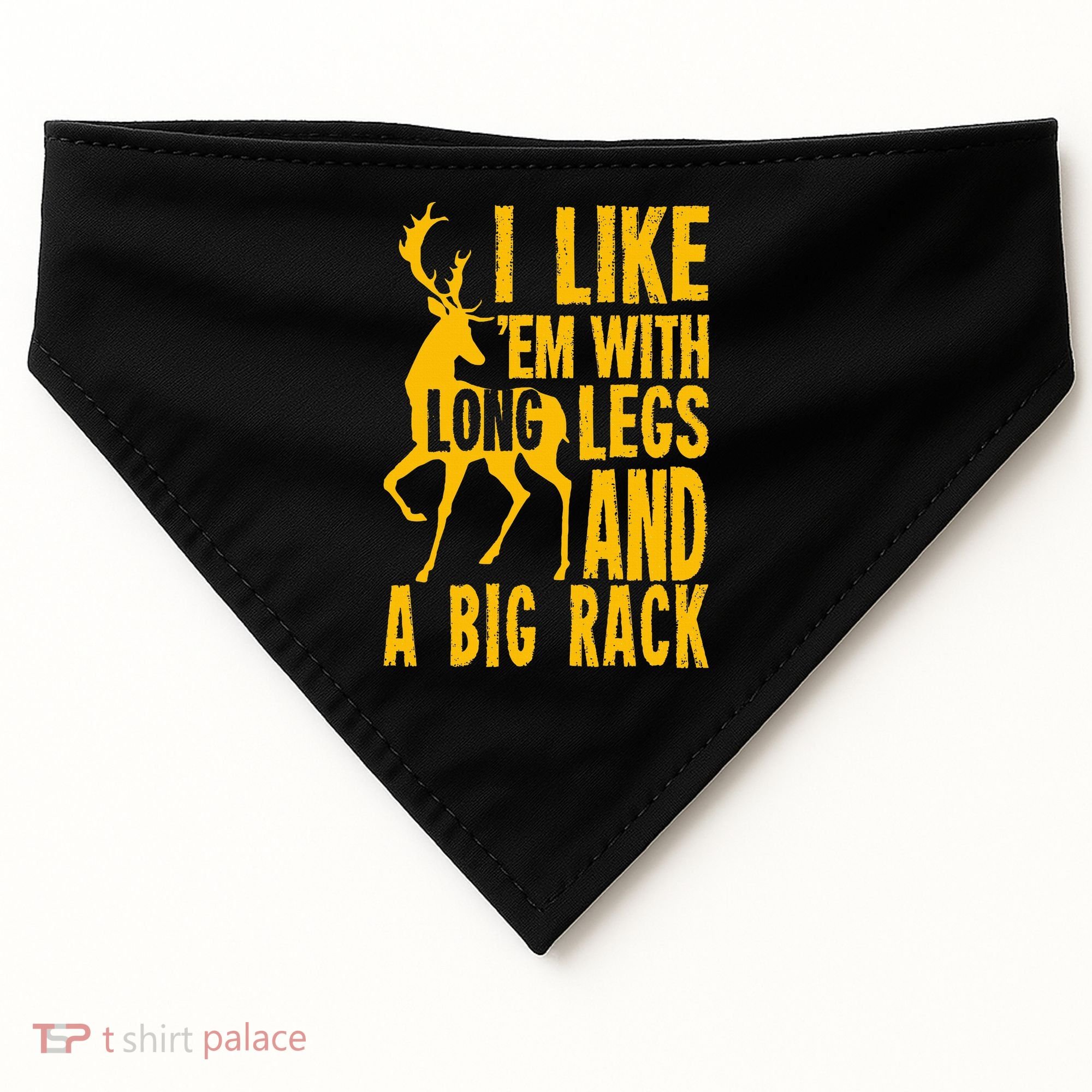 Funny Hunting Quote Saying Deer Venison Elk Hunter Gift USA-Made Doggie Bandana