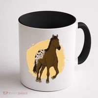 Farm Horse Running Coffee Mug thumb 1
