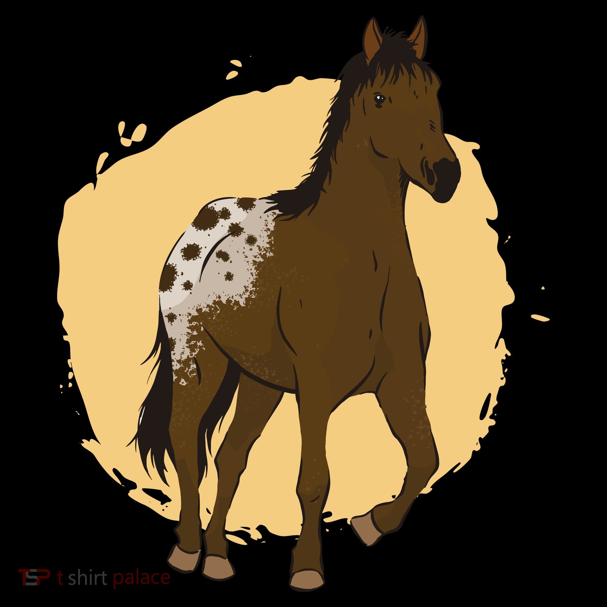 Farm Horse Running Women's Hoodie
