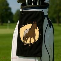 Farm Horse Running Golf Towel thumb 2