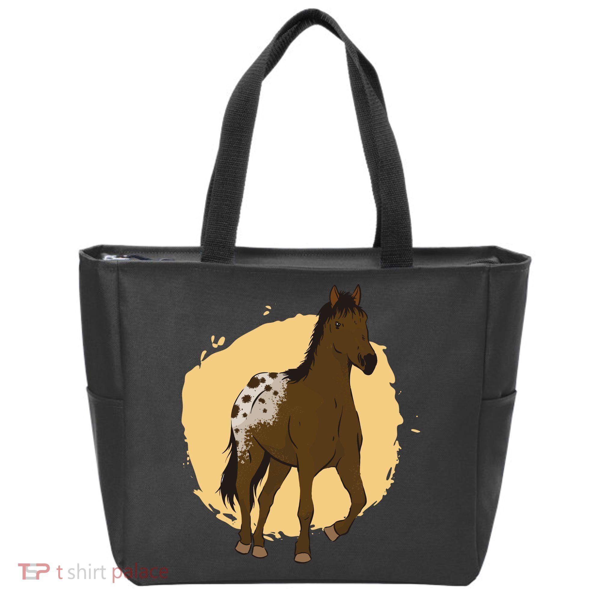 Farm Horse Running Tote Bag