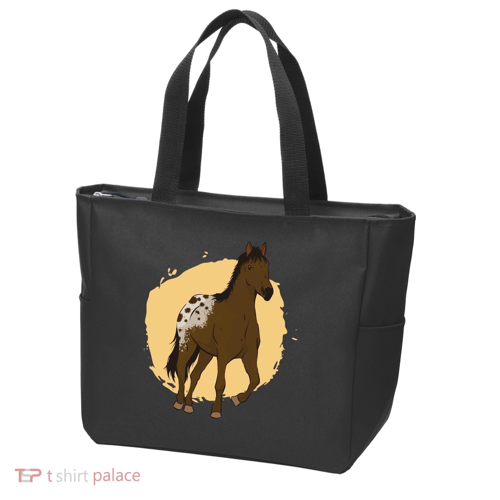 Farm Horse Running Tote Bag