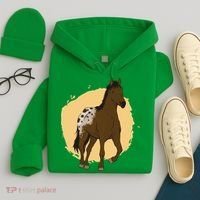 Farm Horse Running Hoodie thumb 4