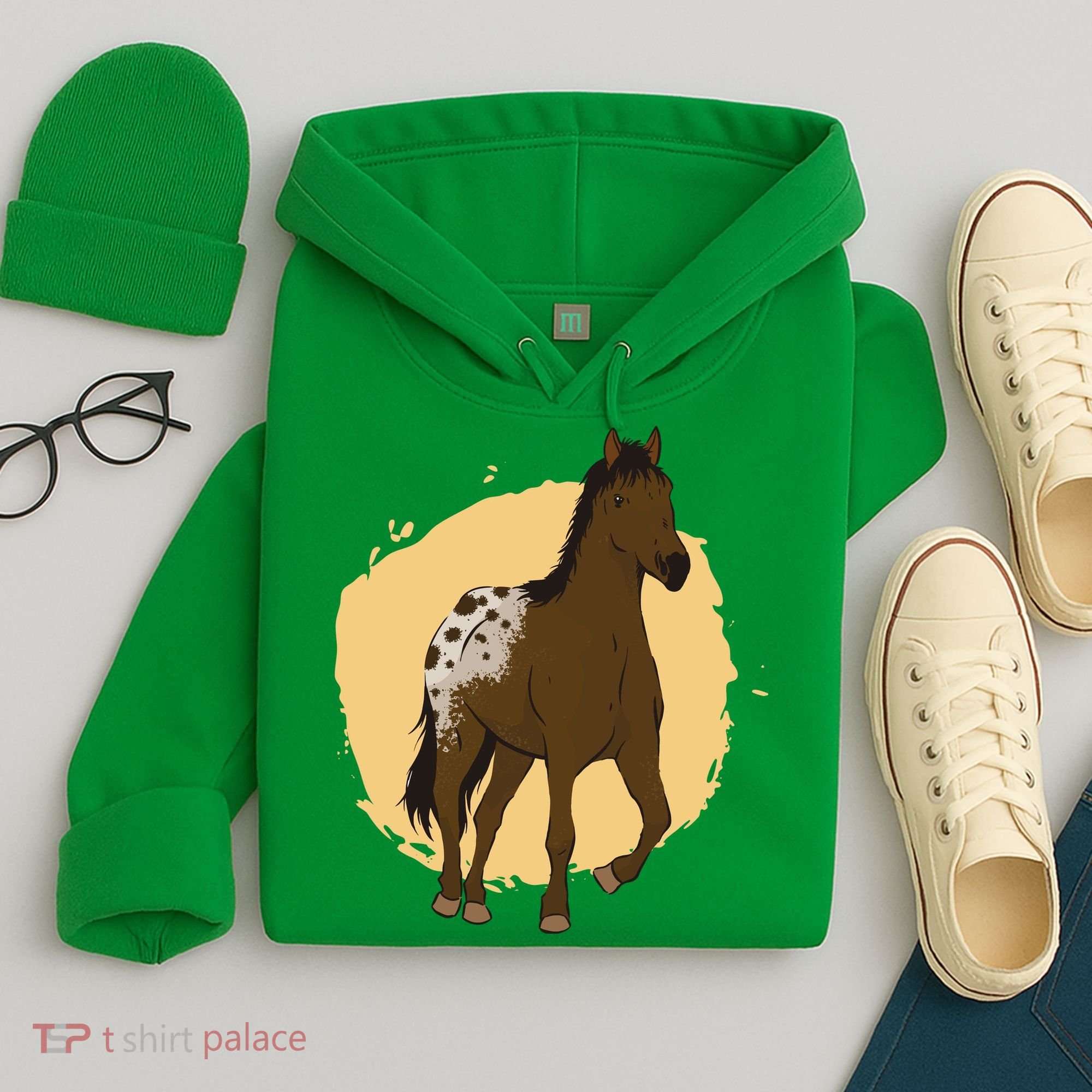 Farm Horse Running Hoodie