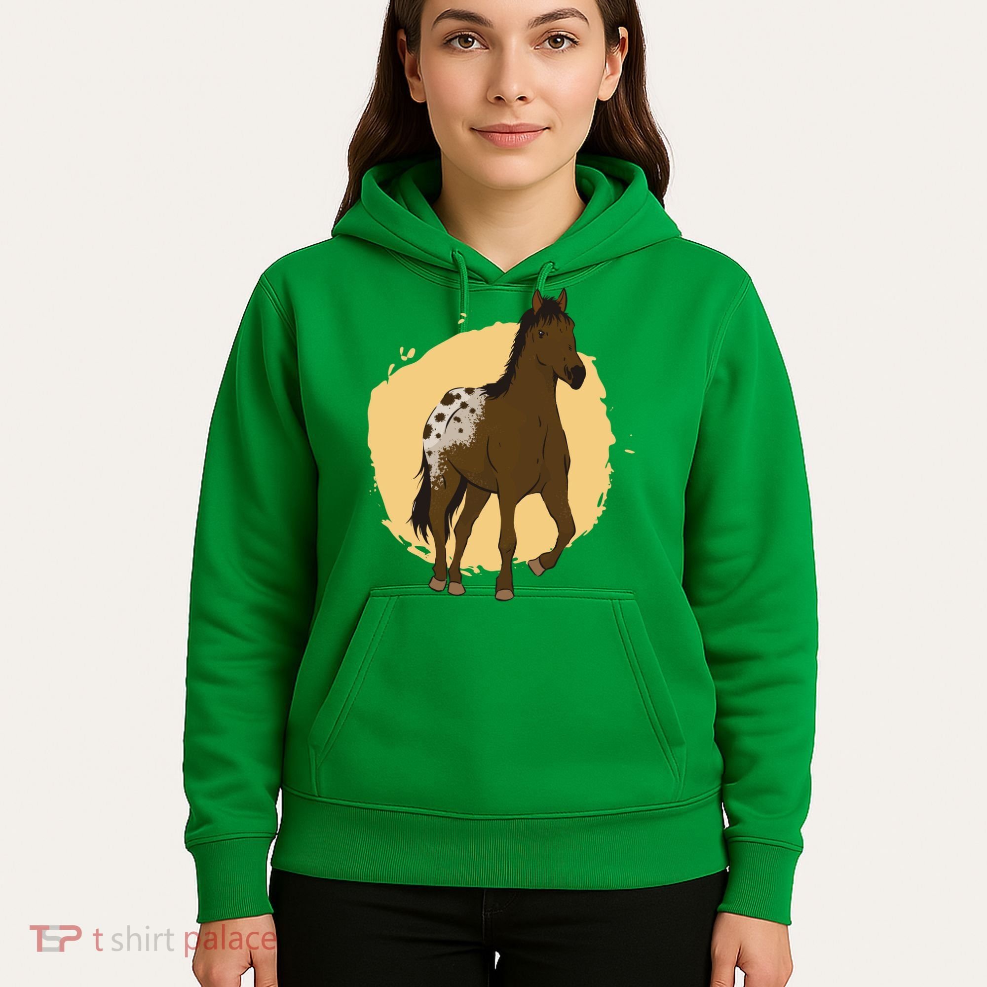 Farm Horse Running Hoodie
