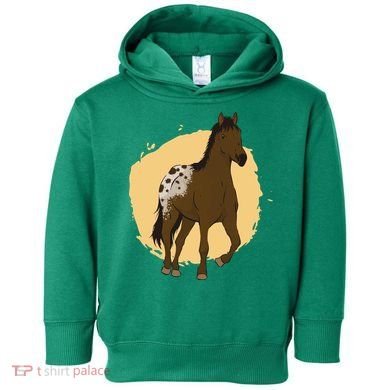 Farm Horse Running Toddler Hoodie