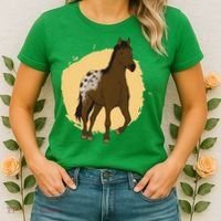 Farm Horse Running Women's T-Shirt thumb 2