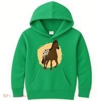 Farm Horse Running Kids Hoodie thumb 0
