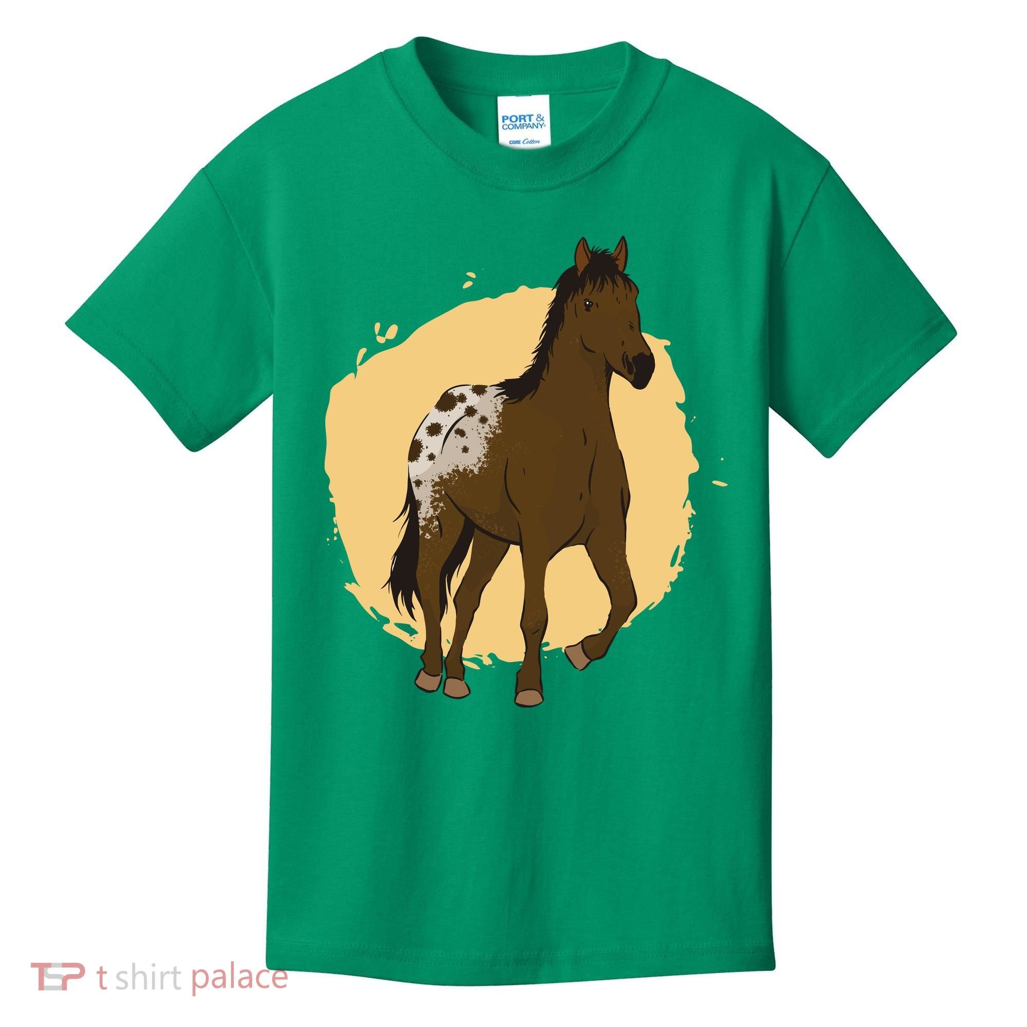 Farm Horse Running Kids T-Shirt