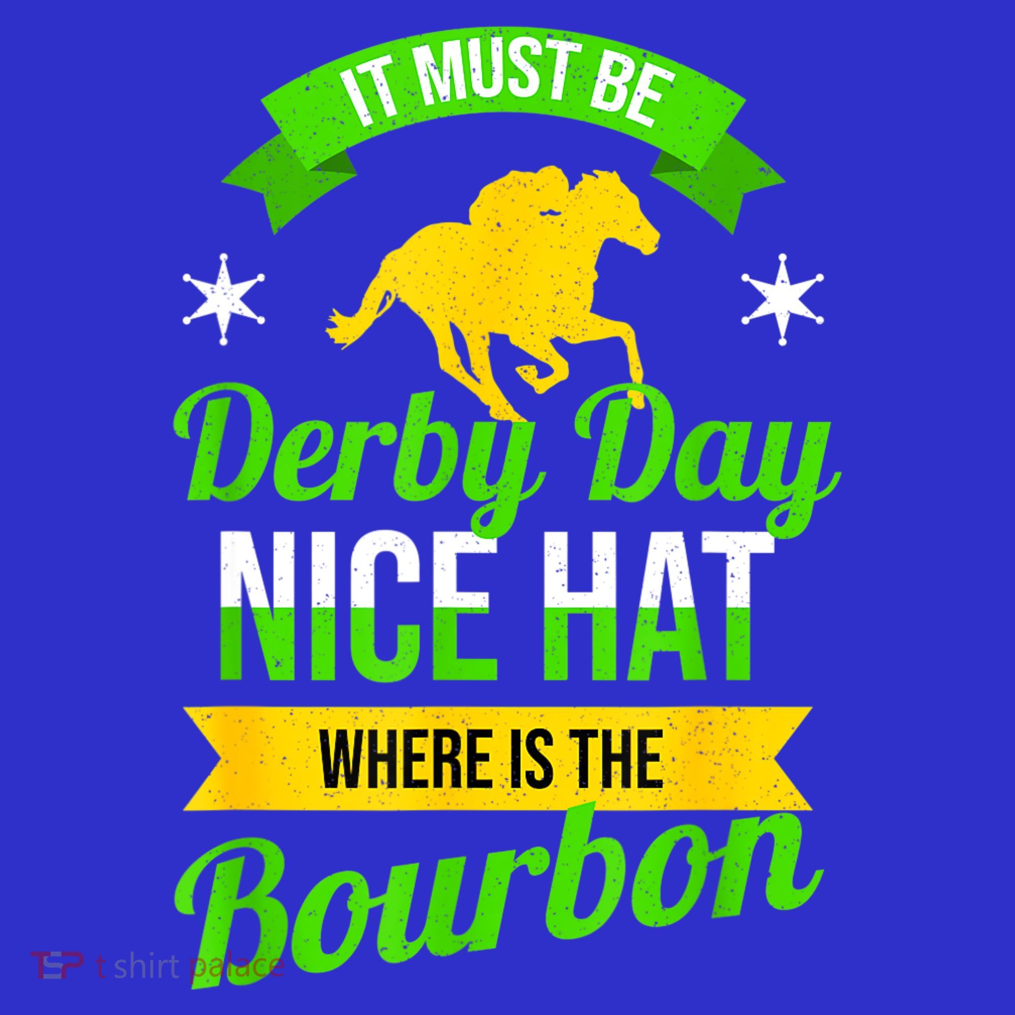 Funny Horse Racing It Must Be Derby Day KY Derby Horse Women's Tank Top