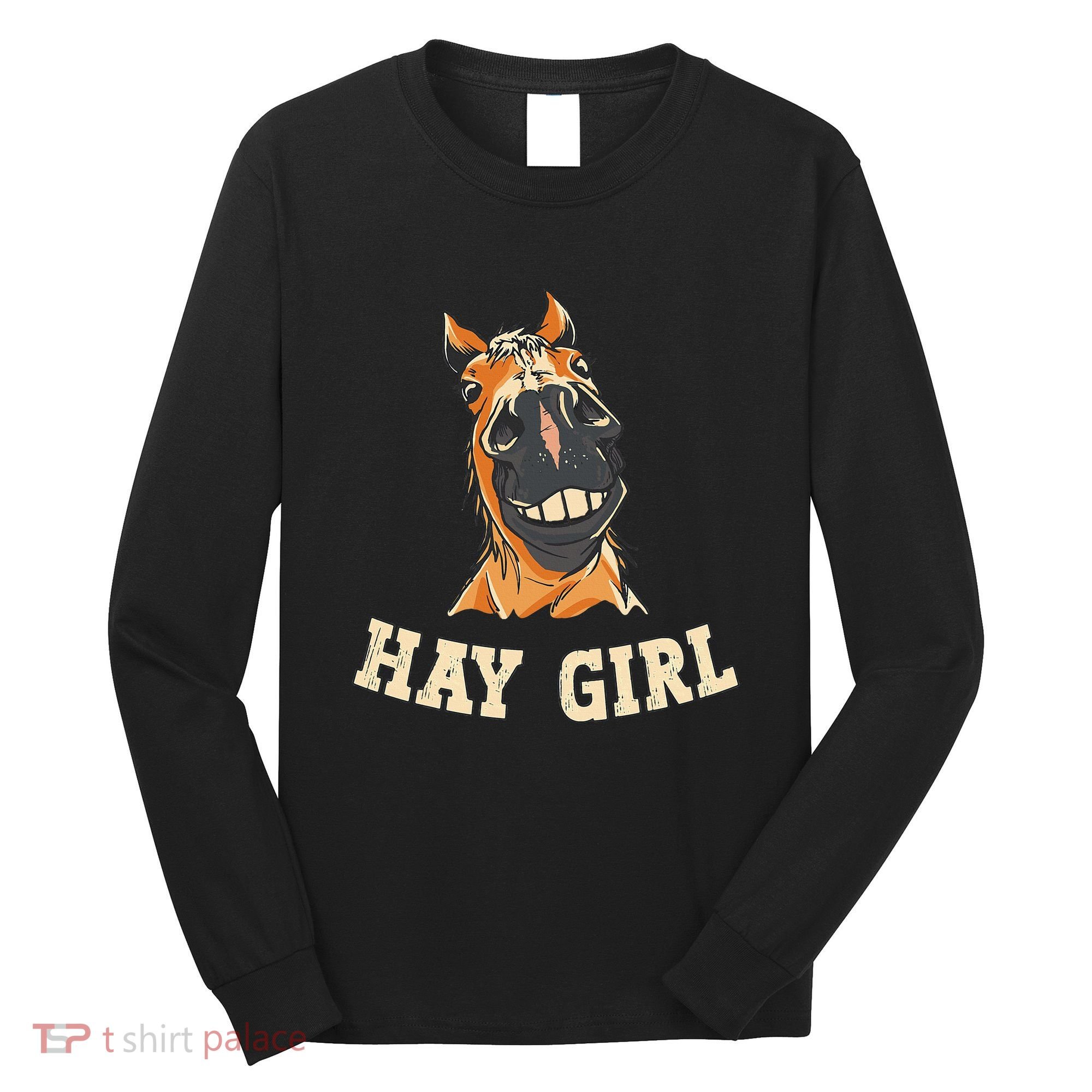 Funny Horseback Riding Equestrian Funny Horse Long Sleeve Shirt