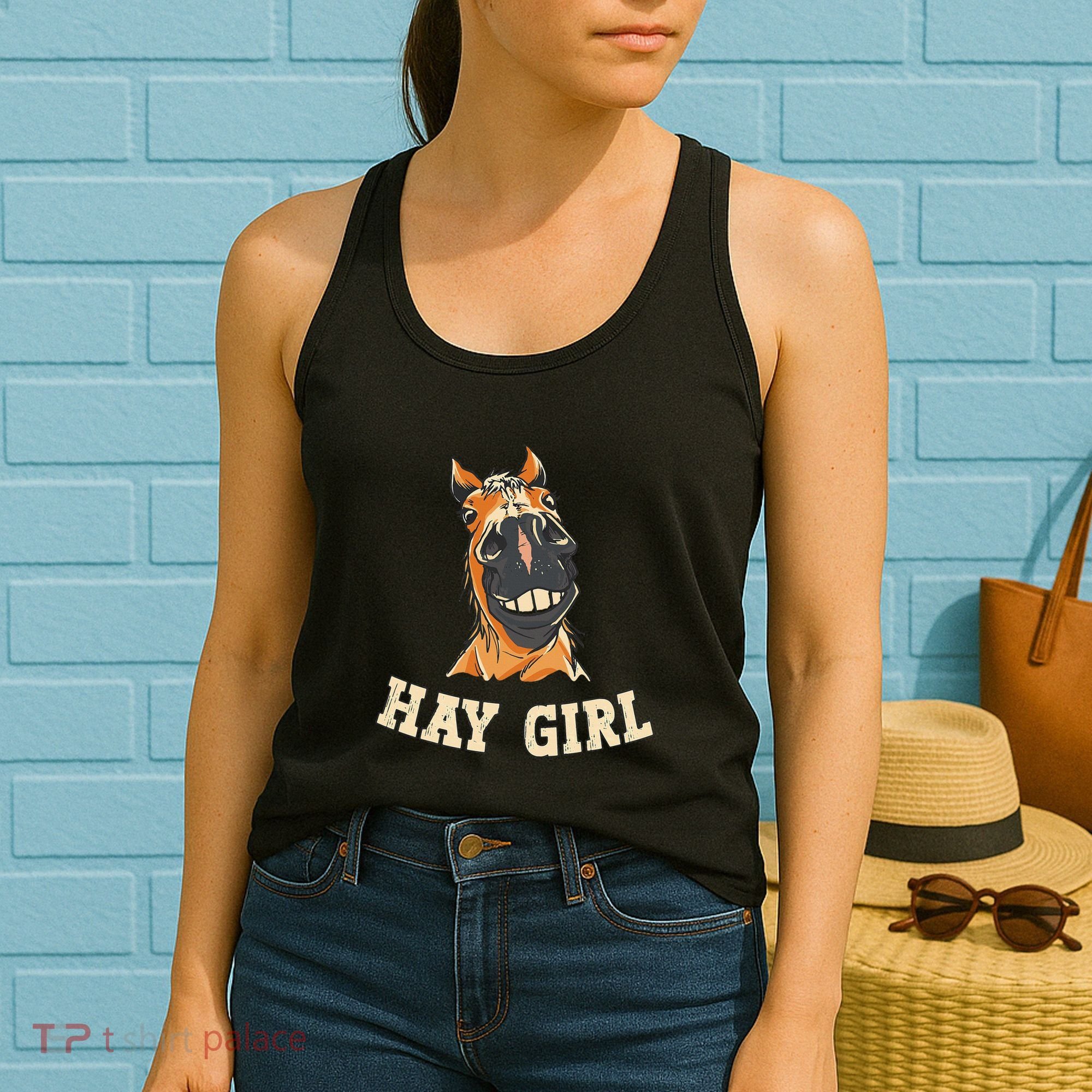 Funny Horseback Riding Equestrian Funny Horse Women's Tank Top