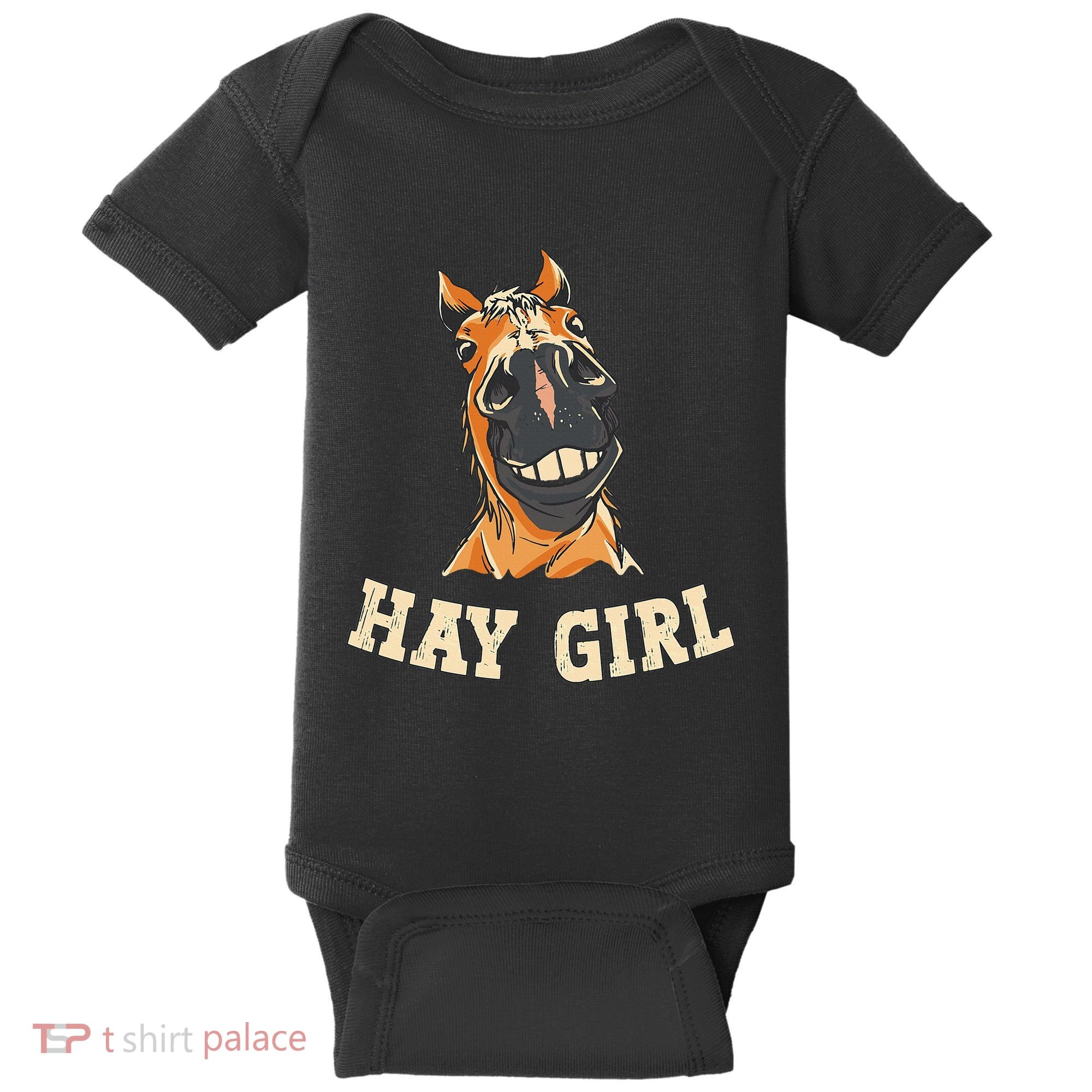 Funny Horseback Riding Equestrian Funny Horse Baby Bodysuit