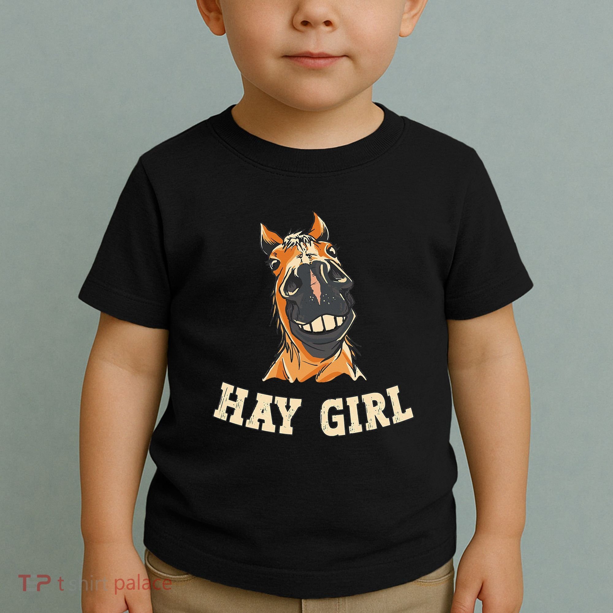 Funny Horseback Riding Equestrian Funny Horse Toddler T-Shirt