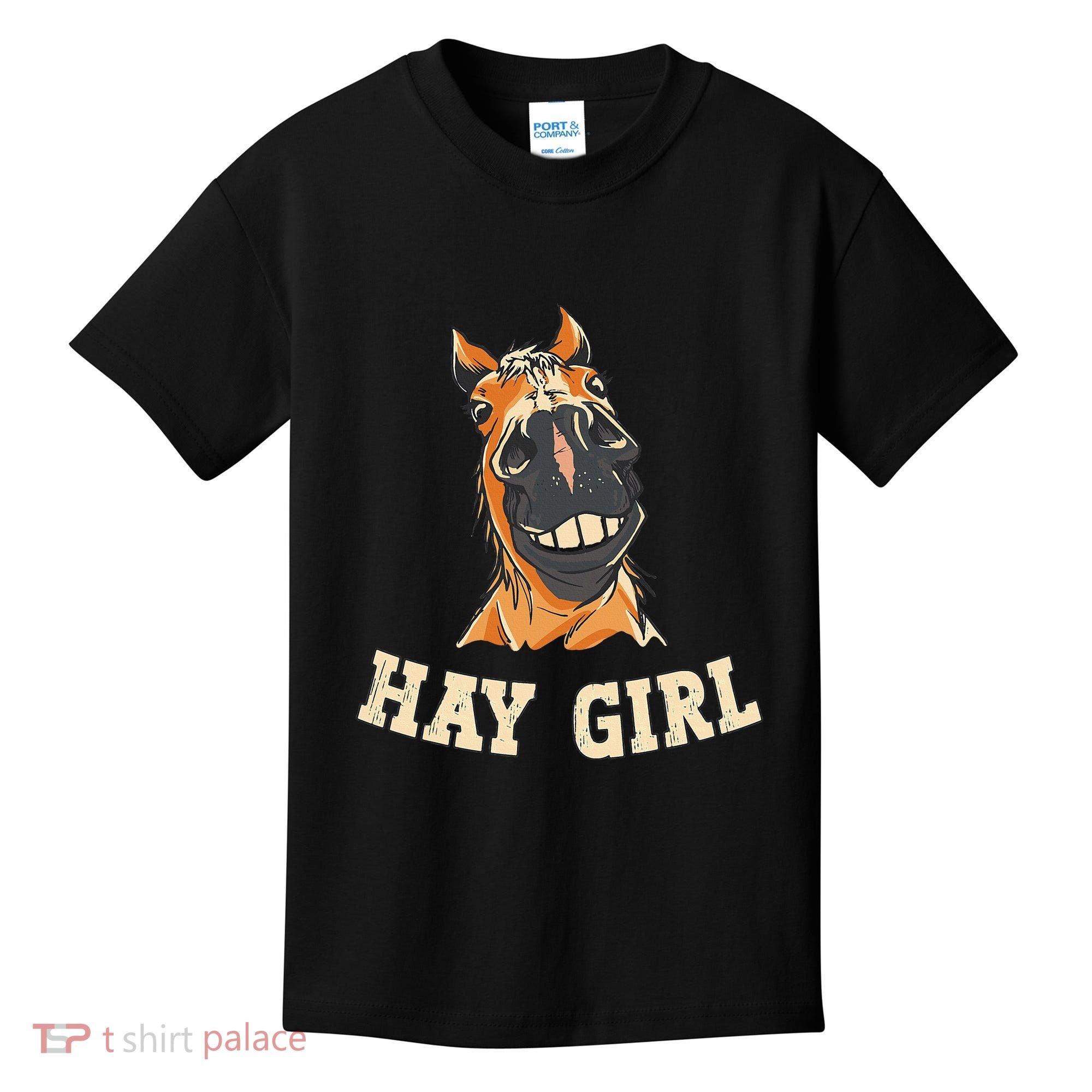Funny Horseback Riding Equestrian Funny Horse Kids T-Shirt