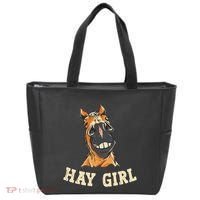Funny Horseback Riding Equestrian Funny Horse Tote Bag thumb 0