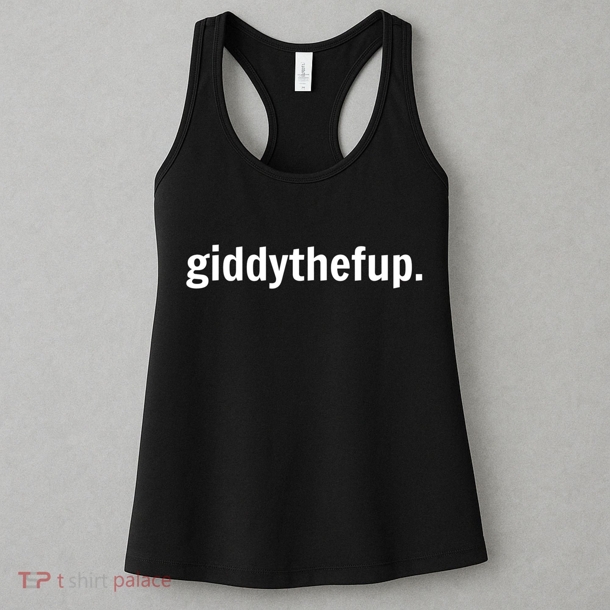 Funny Horse Racing Gift GIDDY THE F UP Women's Tank Top