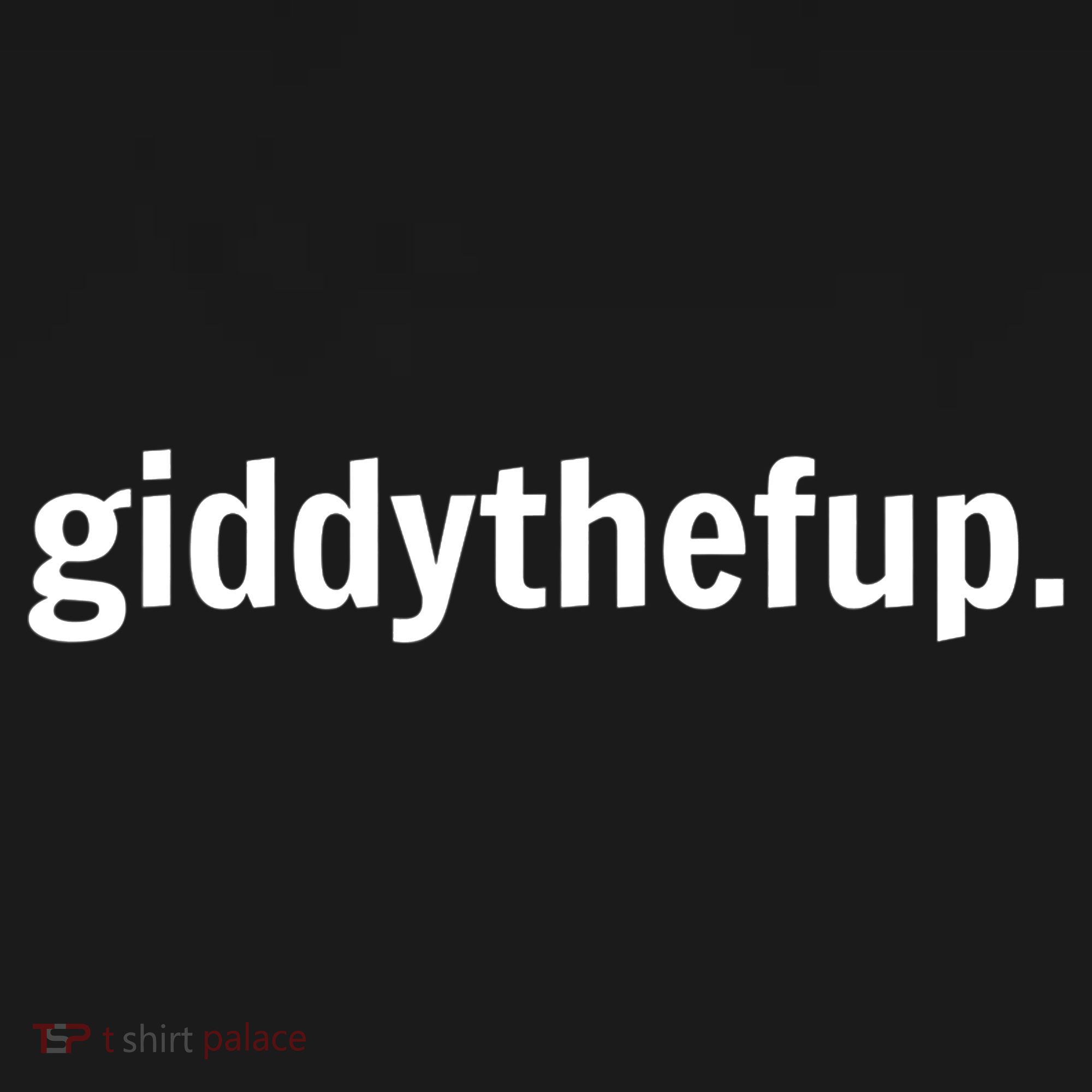 Funny Horse Racing Gift GIDDY THE F UP Women's Tank Top