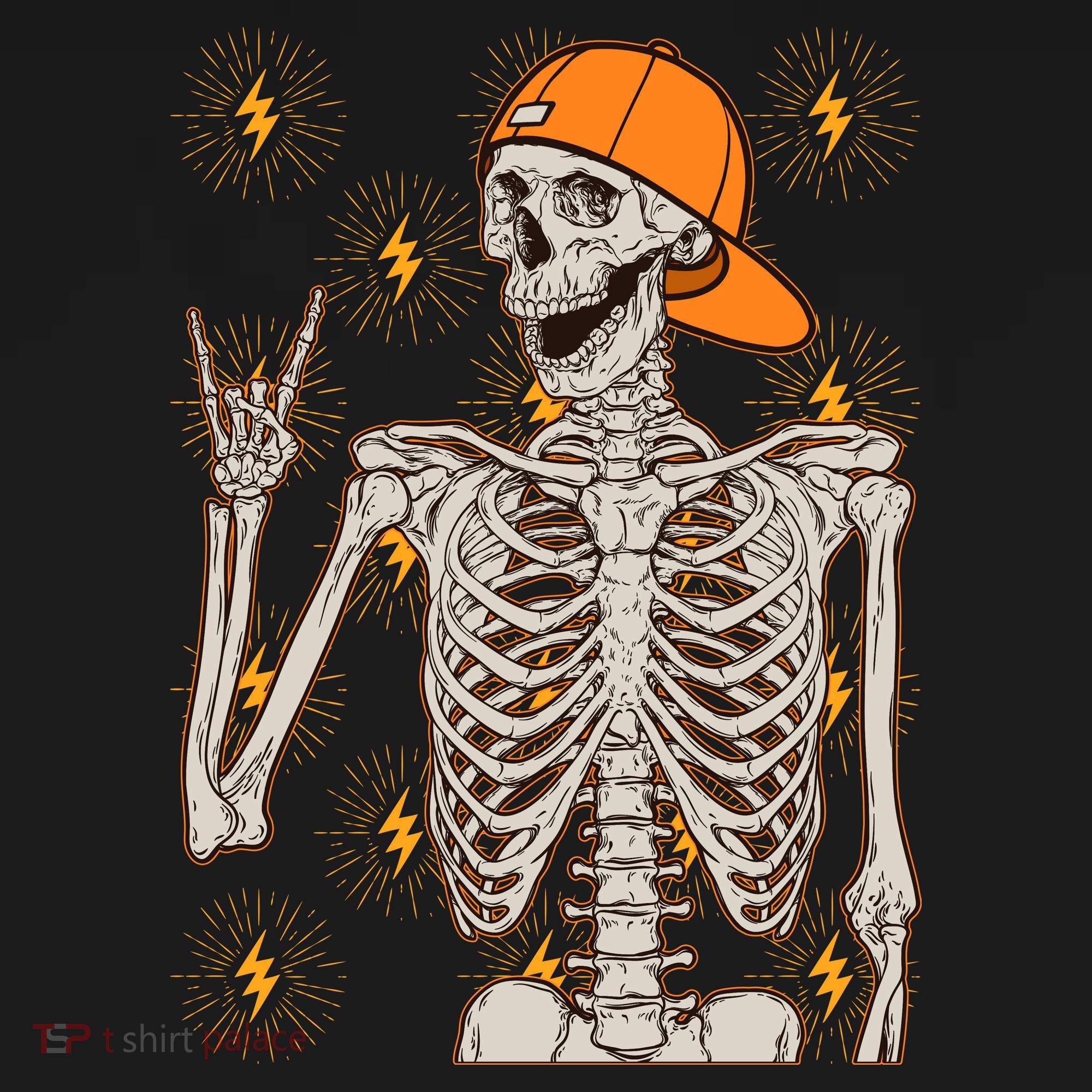 Funny Halloween Rock On Skeleton Doggie Tank