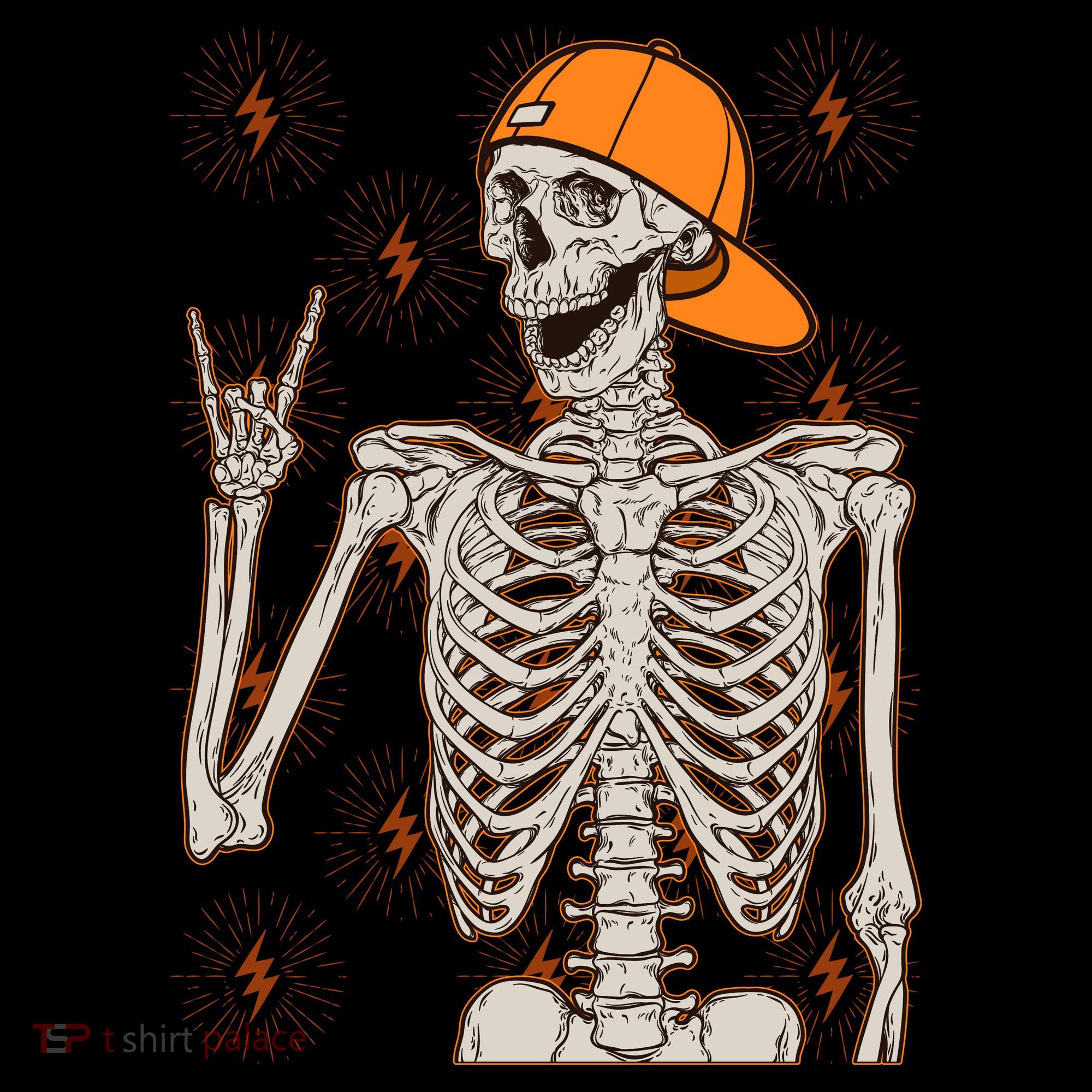 Funny Halloween Rock On Skeleton Coffee Mug