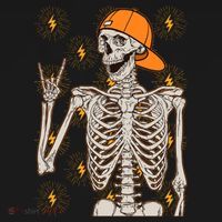Funny Halloween Rock On Skeleton Women's Tank Top thumb 5