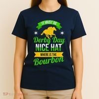 Funny Horse Racing It Must Be Derby Day Ky Derby Horse T-Shirt thumb 4