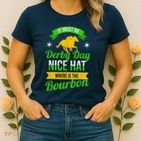 Funny Horse Racing It Must Be Derby Day Ky Derby Horse Women's T-Shirt thumb 2