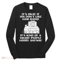 Funny Ham Radio Operator Radio Amateur Morse Hobby Code Long Sleeve Shirt thumb 0