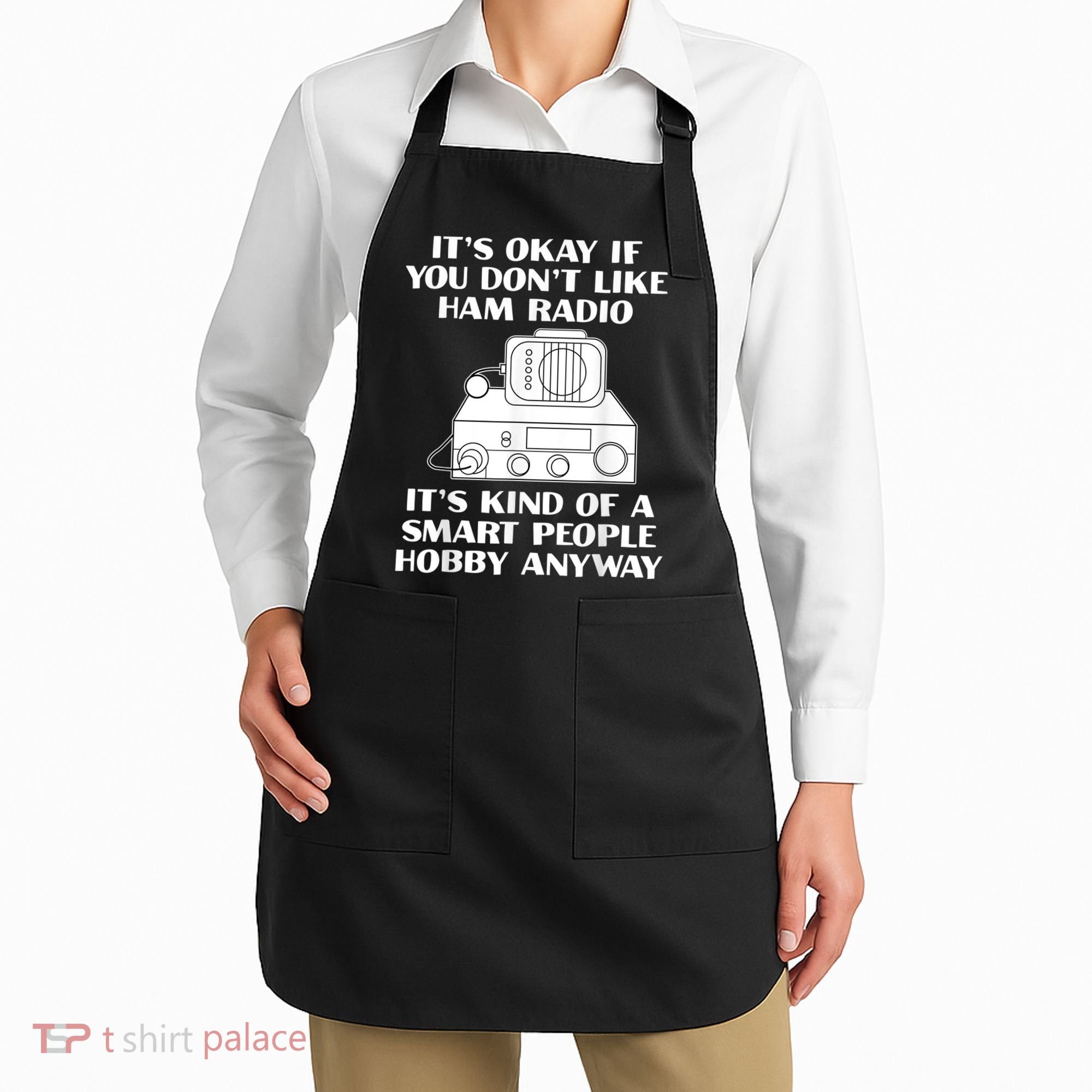 Funny Ham Radio Operator Radio Amateur Morse Hobby Code Apron