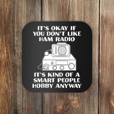 Funny Ham Radio Operator Radio Amateur Morse Hobby Code Coaster
