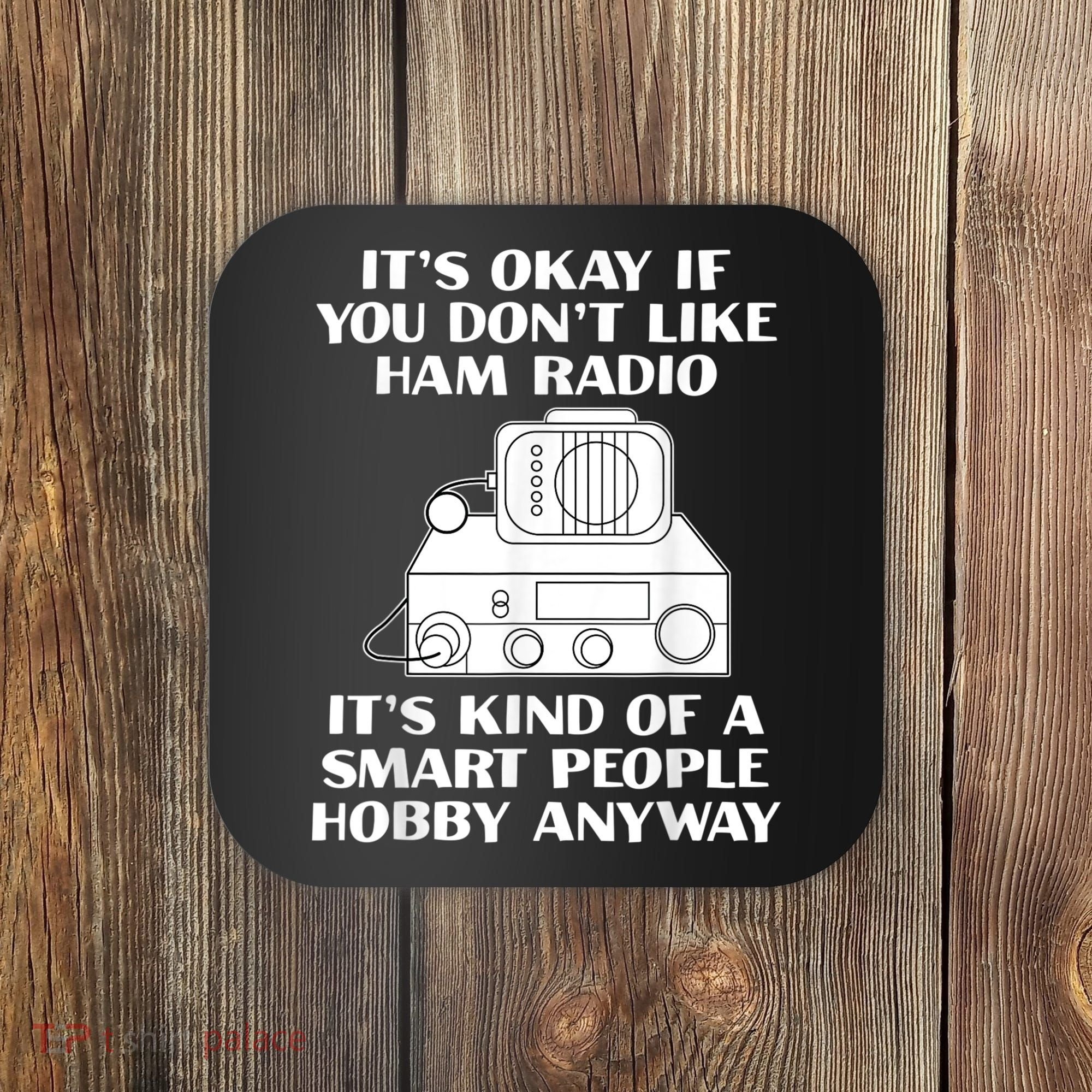 Funny Ham Radio Operator Radio Amateur Morse Hobby Code Coaster