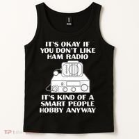 Funny Ham Radio Operator Radio Amateur Morse Hobby Code Tank Top thumb 2